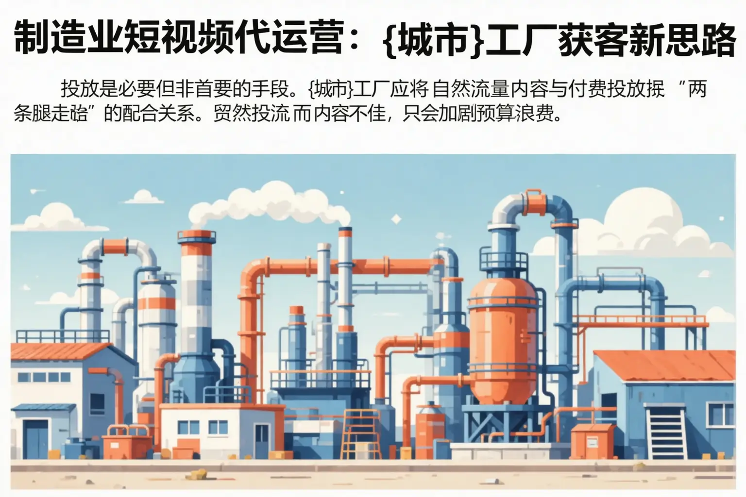 制造业短视频代运营：涪城工厂获客新思路